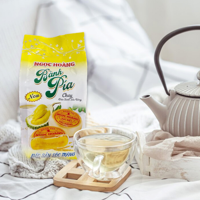 Bánh Pía chay đậu xanh sầu riêng 