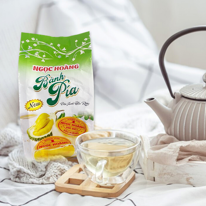 Bánh Pía đậu xanh sầu riêng