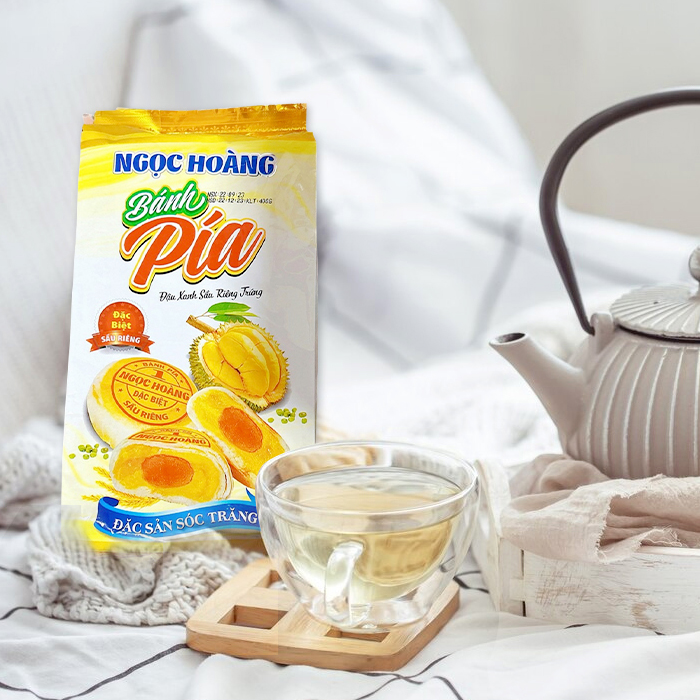 Bánh Pía đậu xanh sầu riêng trứng