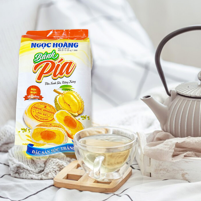 Bánh Pía đậu xanh sầu riêng trứng